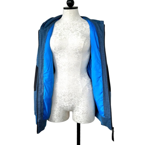 Adidas x David Beckham Blue Jacket Hoodie Elbow Patches Zip Front Size Medium - Picture 7 of 15